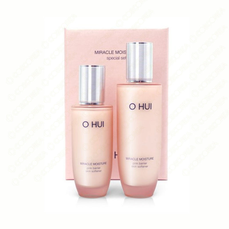 OHUI Miracle Moisture Pink Barrier Skin Softener 2pcs Set