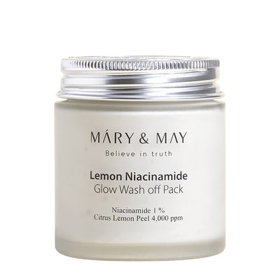 MARY&MAY Lemon Niacinamide Glow Wash Off Mask Pack 125g.