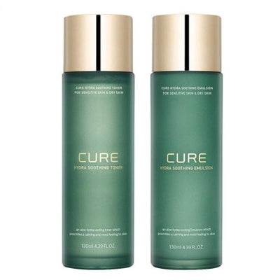 KIM JUNG MOON ALOE Cure Hydra Soothing Toner 130ml + Emulsion 130ml Korean skincare Kbeauty Cosmetic