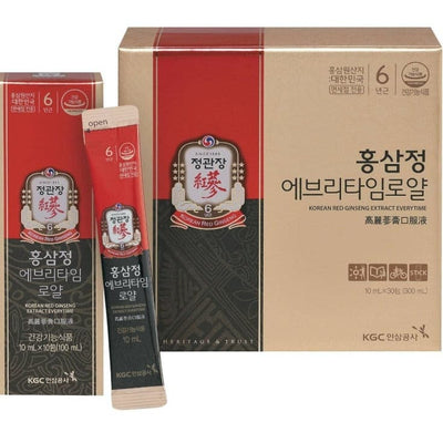 CHENG KWAN JANG Korean Natural Red Ginseng Extract Everytime Royal 10ml *30Sticks.