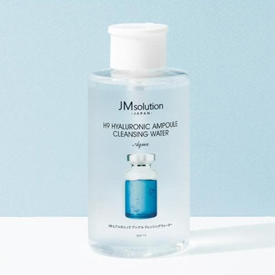 JM SOLUTION H9 Hyaluronic Ampoule Cleansing Water Aqua 500ml Korean skincare Kbeauty Cosmetics