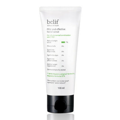 Belif，Belif 溫和有效的面部磨砂膏 100ml，有效，低刺激，面部護理