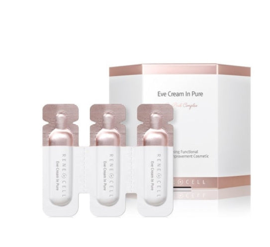 純6ea中的RENE CELL夏娃霜是保濕和活潑的皮膚護理，具有明亮的膚色和彈性護理