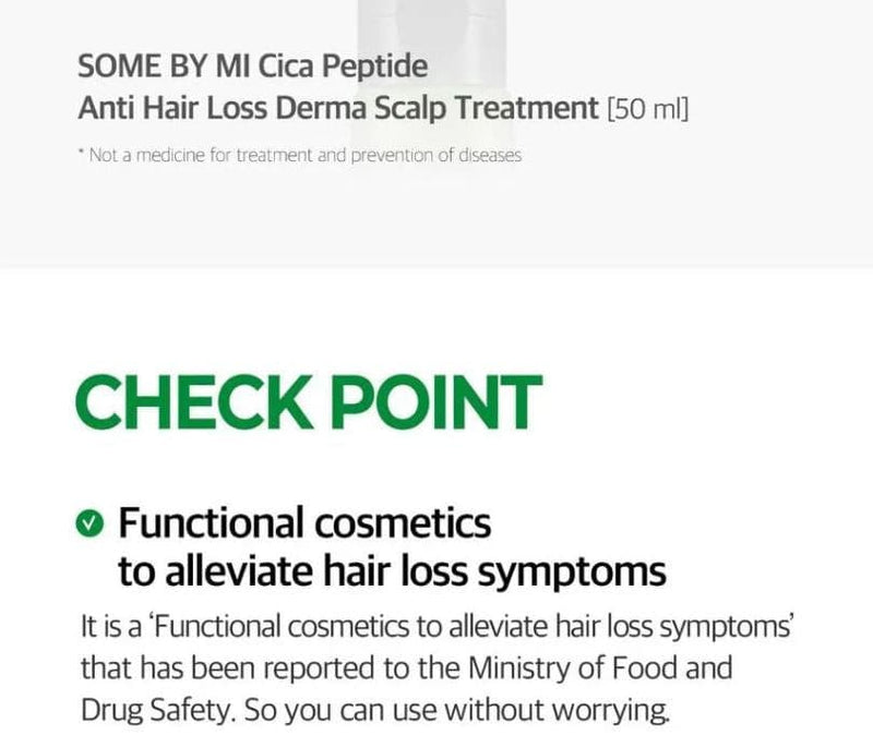 SOME BY MI Cica Peptide Anti Hair Loss Derma Scalp Treatment 50ml.